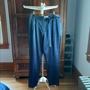 Milly Navy Straight Leg Pants